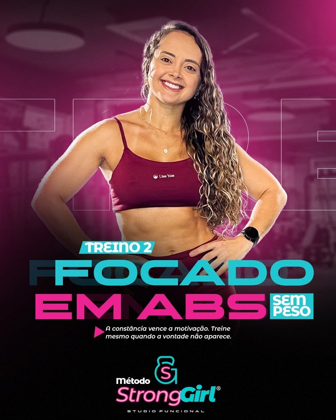 Capa da aula focada em abdominais